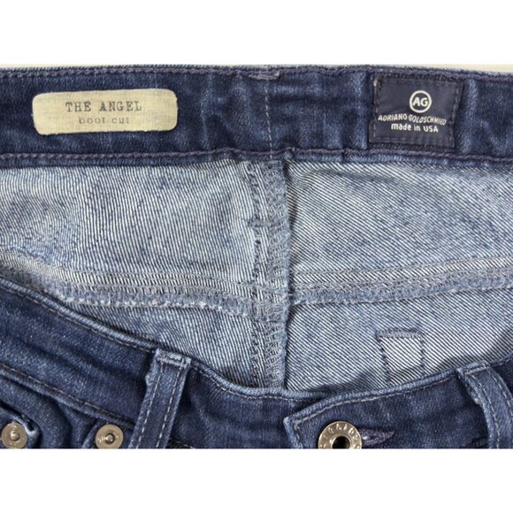 AG Adriano Goldschmied The Angel Bootcut Jeans 29R Dark Wash Made in USA - Picture 4 of 12